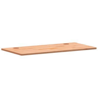 vidaXL Tablero de escritorio madera maciza de haya 110x55x1,5 cm