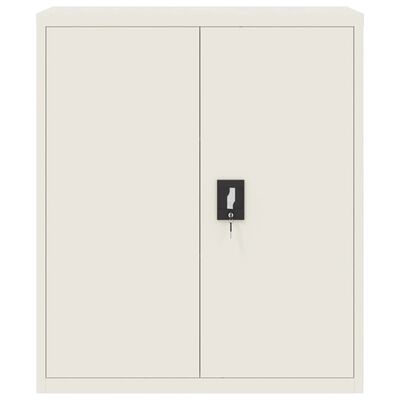 vidaXL Armario archivador de acero blanco 90x40x145 cm