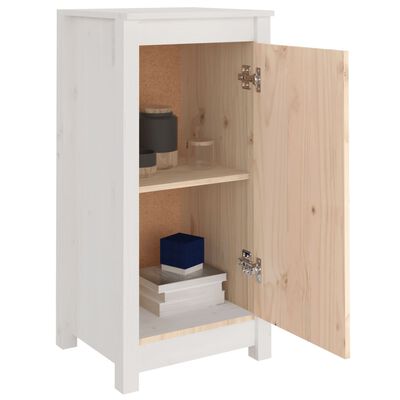 vidaXL Aparadores 2 uds madera maciza de pino blanco 39x35x80 cm