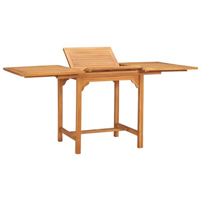 vidaXL Conjunto de comedor de jardín 5 piezas madera maciza de teca