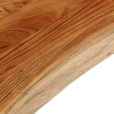 vidaXL Tablero rectangular madera de acacia borde vivo 110x40x3,8 cm