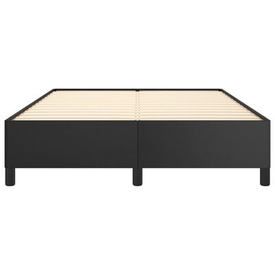 vidaXL Estructura de cama sin colchón cuero sintético negro 140x200 cm