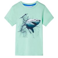 Camiseta infantil verde claro 92