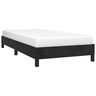 vidaXL Estructura de cama sin colchón terciopelo negro 80x200 cm