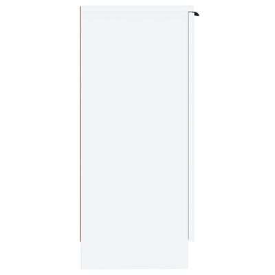 vidaXL Aparador de madera contrachapada blanco 30x30x70 cm