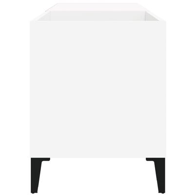 vidaXL Mueble para discos madera contrachapada blanco 84,5x38x48 cm