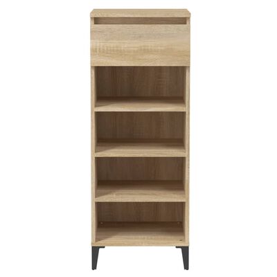 vidaXL Mueble zapatero madera contrachapada roble Sonoma 40x36x105 cm