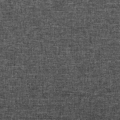 vidaXL Cabecero de tela gris oscuro 203x16x78/88 cm