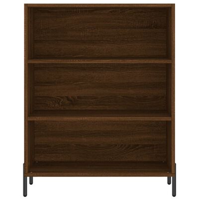 vidaXL Aparador alto madera contrachapada marrón roble 69,5x34x180 cm