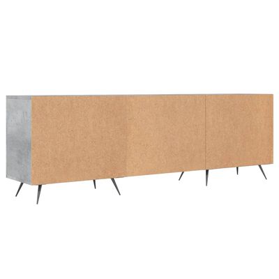 vidaXL Mueble de TV madera de ingeniería gris hormigón 150x30x50 cm