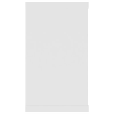 vidaXL Estantes cubo de pared 2 uds contrachapado blanco 80x15x26,5 cm