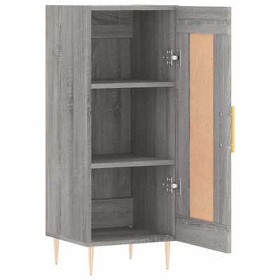 vidaXL Aparador madera de ingeniería gris Sonoma 34,5x34x90 cm