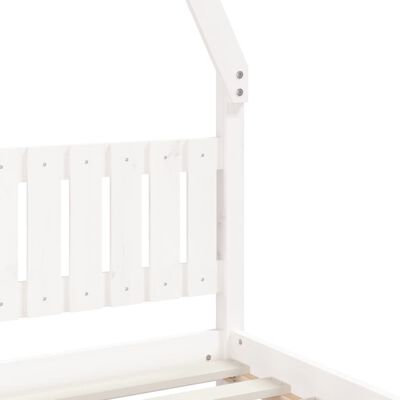 vidaXL Estructura de cama para niños madera de pino blanco 80x160 cm