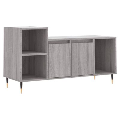 vidaXL Mueble de TV madera contrachapada gris Sonoma 100x35x55 cm