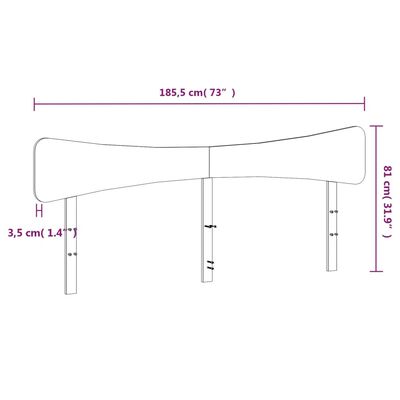 vidaXL Cabecero de cama madera maciza de pino blanco 180 cm