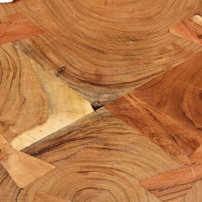 vidaXL Mesa de centro 4 troncos madera maciza acacia 36 cm