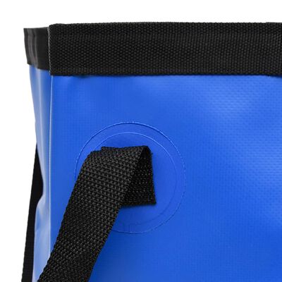 vidaXL Cubos plegables 2 unidades PVC azul 20 L