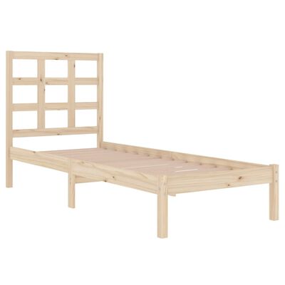 vidaXL Estructura de cama madera maciza 100x200 cm