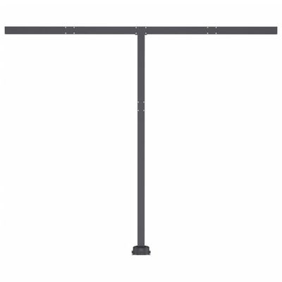 vidaXL Toldo de pie retráctil manual gris antracita 300x250 cm