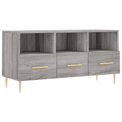 vidaXL Mueble de TV madera de ingeniería gris Sonoma 102x36x50 cm