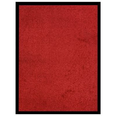 vidaXL Felpudo rojo 40x60 cm