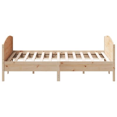 vidaXL Estructura de cama sin colchón madera maciza de pino 200x200 cm