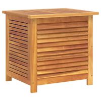 vidaXL Caja de almacenaje de jardín madera maciza acacia 60x50x56 cm