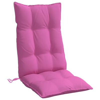 vidaXL Cojines para silla con respaldo alto 6 uds tela Oxford rosa