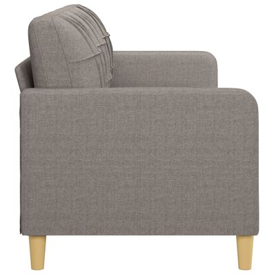 vidaXL Sofá de 3 plazas de tela gris taupe 180 cm