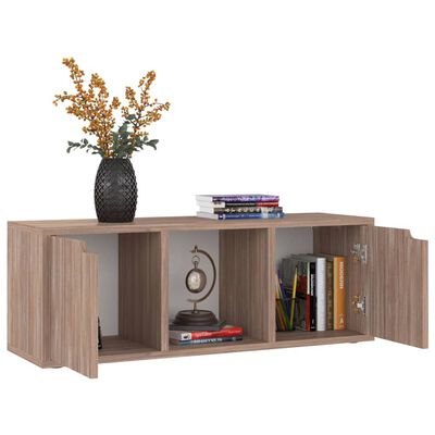 vidaXL Mueble TV madera de ingeniería roble sonoma 88,5x27,5x30,5 cm