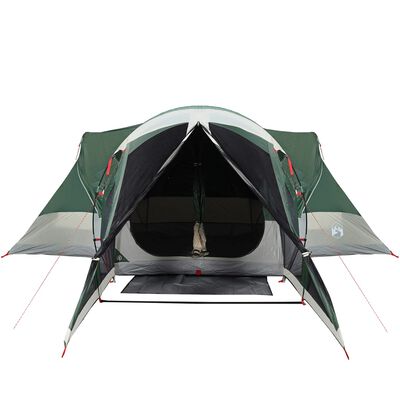 vidaXL Tienda de campaña familiar tipi 8 personas impermeable verde