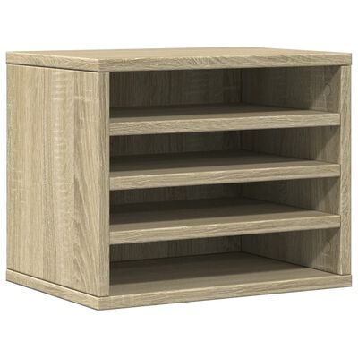 vidaXL Organizador escritorio madera color roble Sonoma 36x26x29,5 cm