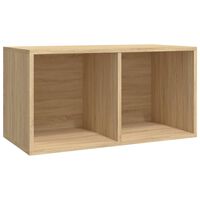 vidaXL Caja para discos de vinilo madera contrachapada 71x34x36 cm