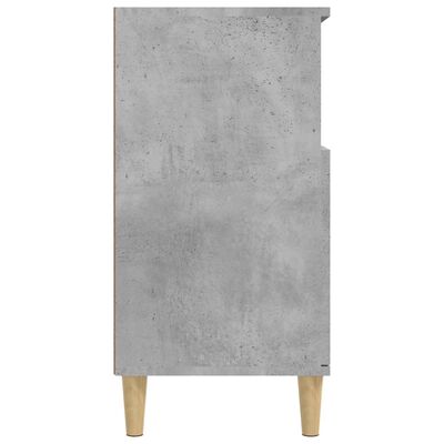 vidaXL Aparador de madera contrachapada gris hormigón 60x35x70 cm