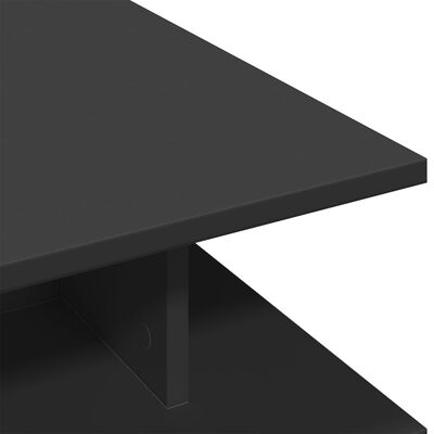 vidaXL Mesa de centro madera de ingeniería negro 102x55x35 cm