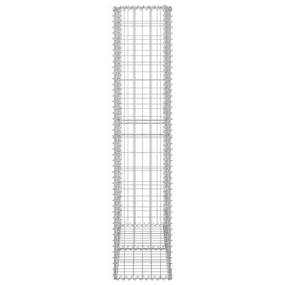 vidaXL Cesta para muro de gaviones de alambre galvanizado 150x100x30cm