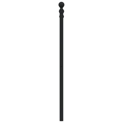 vidaXL Cabecero de metal negro 193 cm