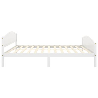 vidaXL Estructura de cama sin colchón madera de pino blanco 140x200 cm