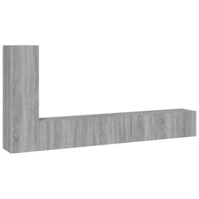 vidaXL Set de muebles para TV 3 pzas madera contrachapada gris Sonoma