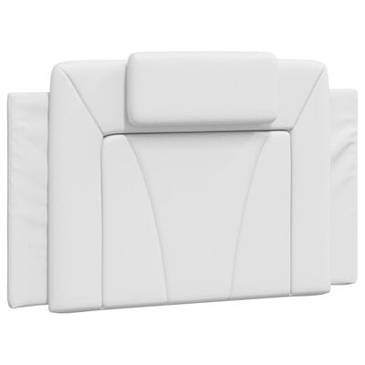 vidaXL Cama con colchón cuero sintético blanco 80x200 cm