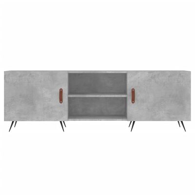 vidaXL Mueble de TV madera de ingeniería gris hormigón 150x30x50 cm