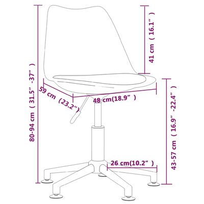 vidaXL Sillas de comedor giratorias 2 unidades tela gris claro