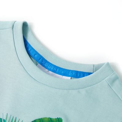 Camiseta infantil aguamarina claro 140