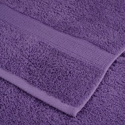 vidaXL Toallas de mano SOLUND 2 unidades morado 50x100 cm 600 gsm