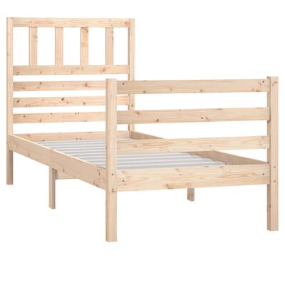 vidaXL Estructura de cama de madera maciza 90x200 cm