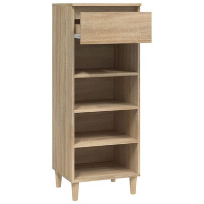 vidaXL Mueble zapatero madera contrachapada roble Sonoma 40x36x105 cm