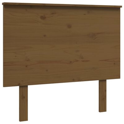 vidaXL Cabecero de cama madera maciza de pino marrón miel 94x6x82,5 cm