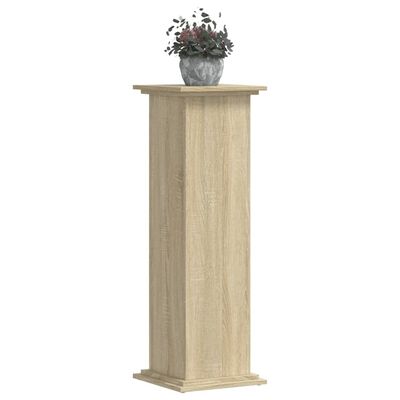 vidaXL Soportes de plantas madera ingeniería roble Sonoma 33x33x100 cm