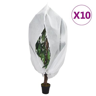 vidaXL Cubiertas para plantas con cremallera 10 uds 70 g/m² 2,36x2 m