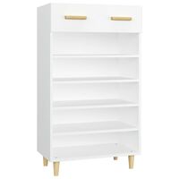 vidaXL Mueble zapatero de madera contrachapada blanco 60x35x105 cm